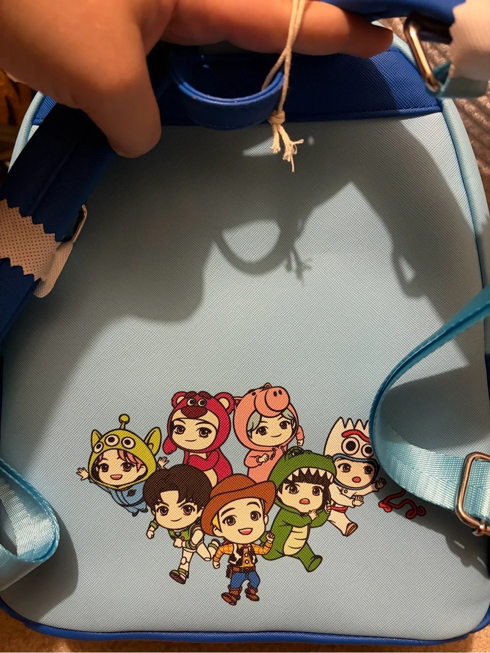 Loungefly Toy Story Chibi Character Rainbow Mini Backpack – Blue Multi